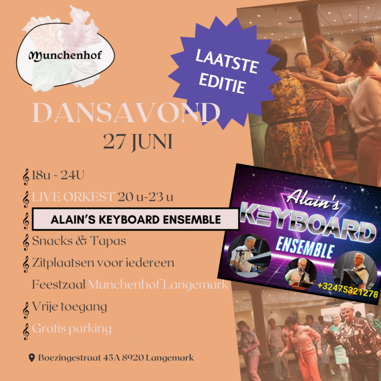 Dansavond met Alain’s Keyboard Ensemble